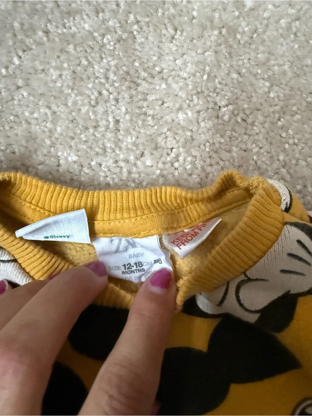 Zara 12-18M Mickey Mouse Outfit
